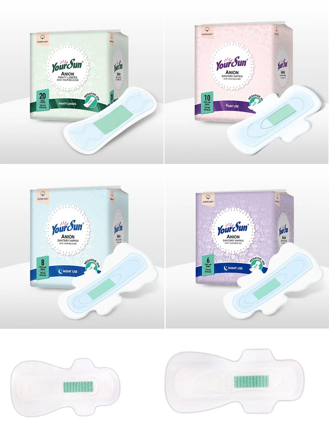 Hot Sale Sanitary Napkins 240mm 290mm Premium Pads