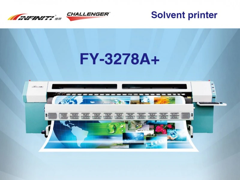 Infiniti Challenger Solvent Printer Fy-3278n Fy-3278A+ with 8PCS Seiko Spt510/50pl Print Heads