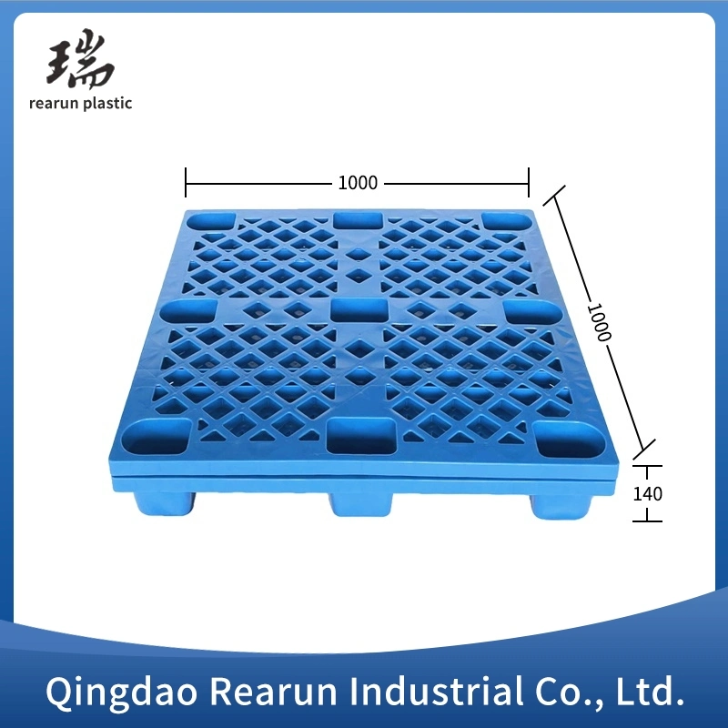 Single Side Flat Deck HDPE Plastic Pallet for Transportation Use