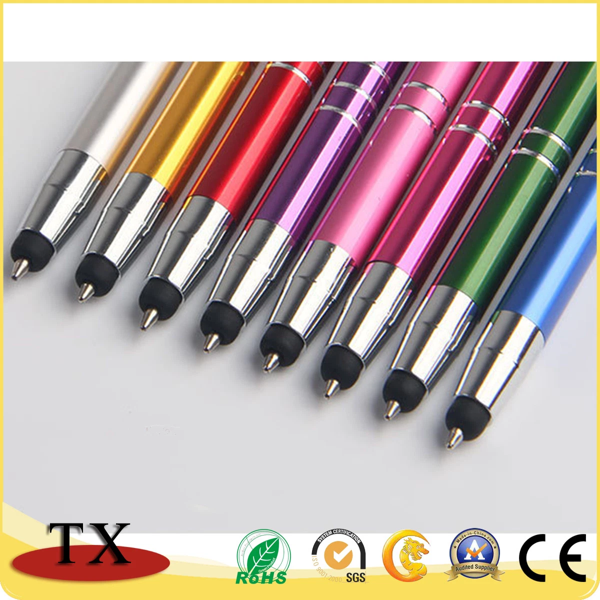 Haute qualité de la promotion de la publicité personnalisée colorés stylo à bille de métal Logo stylo Cadeaux