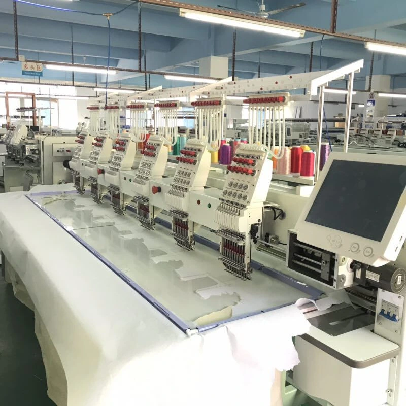 Embroidery Machine Is Used to Embroider Car Leather Seat Logo