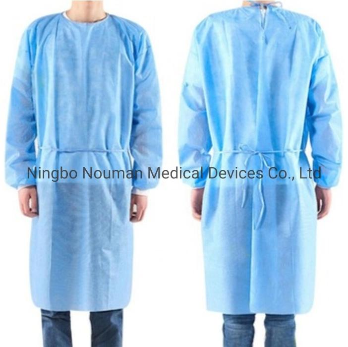 Safety Brand Environment Friendly Disposable PP/SMS Non Woven Gown Garment