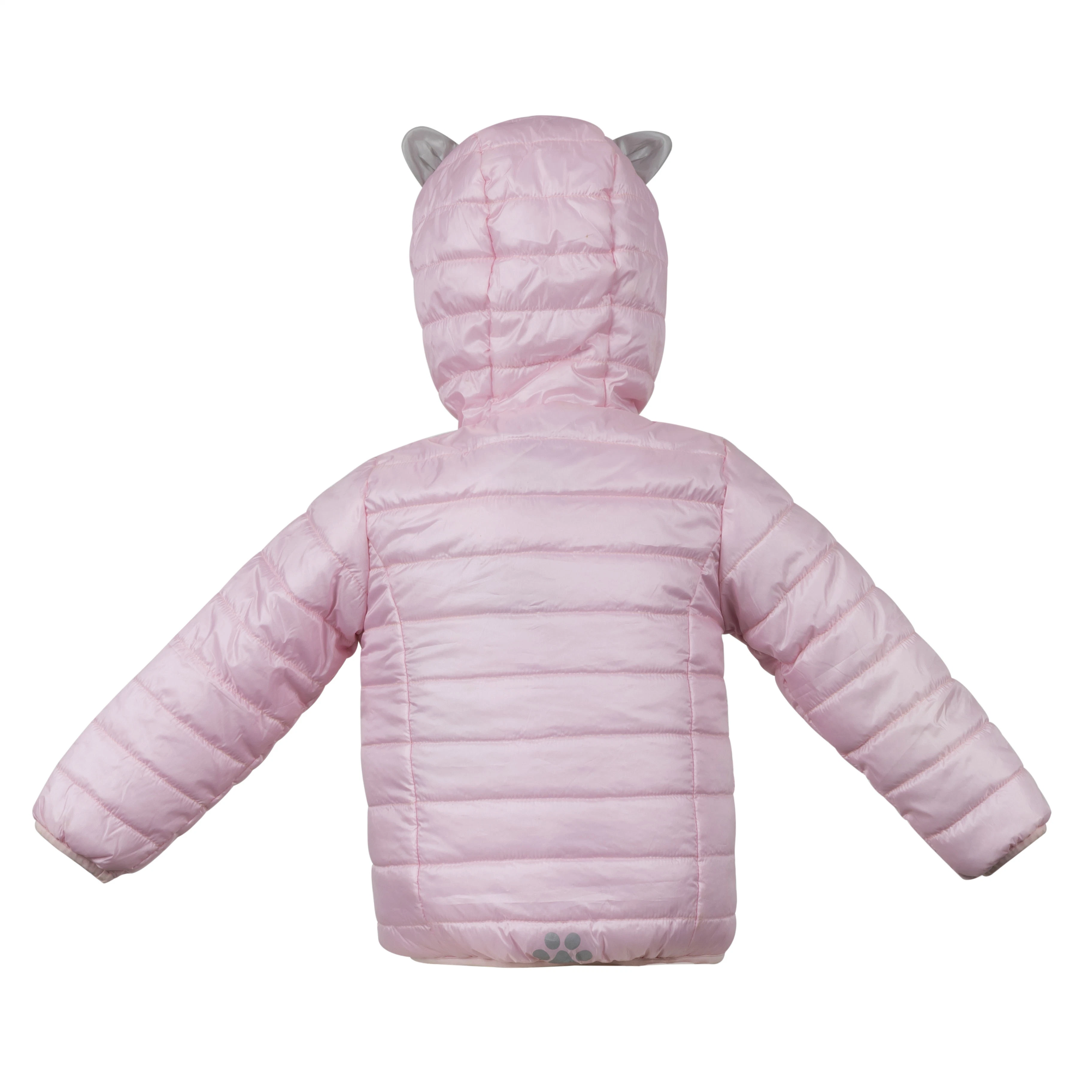 Manteau unisexe en duvet d'enfant matelassé épais bébé enfant à capuche Vêtements de vente en gros pour enfants