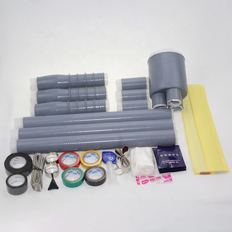 Termination Sleeve Silikon-Gummikabel Schrumpfschlauch-Set mit Kleber Kaltschrumpfschlauch
