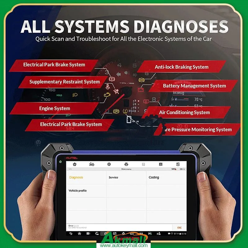 Autel Maxiim im608 PRO la codificación de la ECU Scanner OBD2 Herramienta de diagnóstico