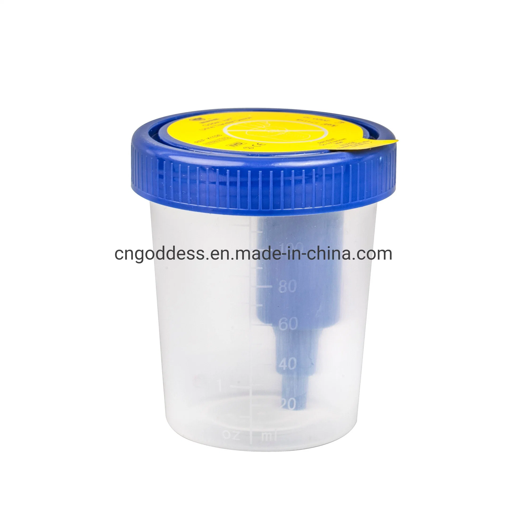 Clean Urine Cup 30/40/60/90/120ml with a Collection Tube PP Vacuum Urine Container for Hospital