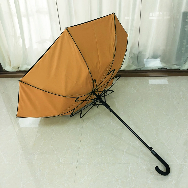 Price 23 Inch Fiberglass Windproof Structure Custom Double Layer Straight Umbrella