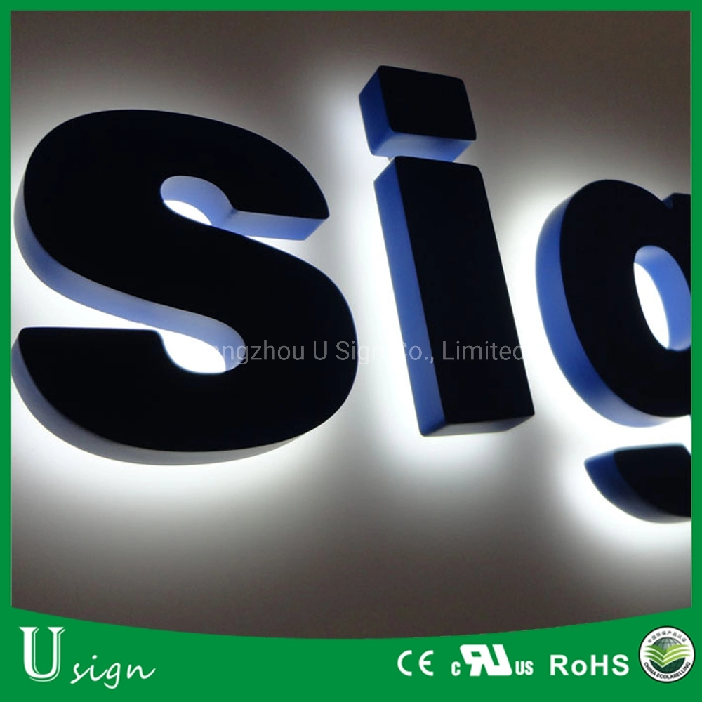 Customized Mirror Finish Outdoor LED Metal Letter Sign for Outdoor Advertising Sign