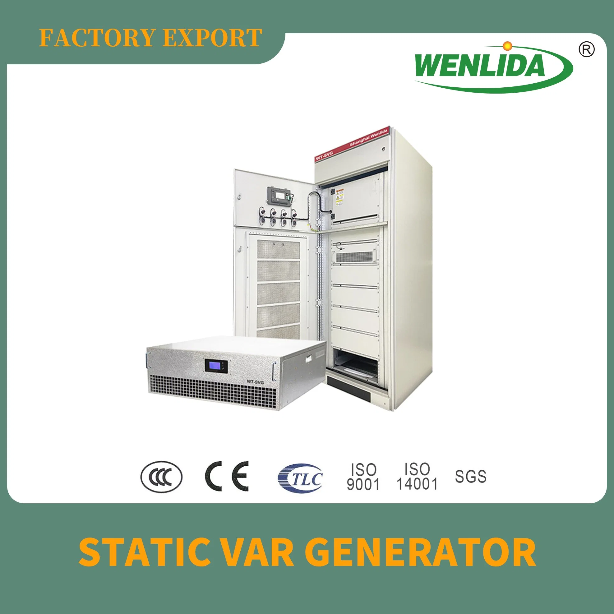 800kVA 400V de baja tensión trifásica Anti-Harmonic Dispositivo de compensación de potencia reactiva generador Static Var el compensador de SVG para fabricantes de automóviles