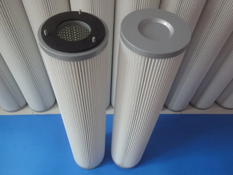 Factory Manufacturer Industrial 0.3 Welding Fume Powder Collection Cylindrical Polyester Dust Cartridge Air Filter