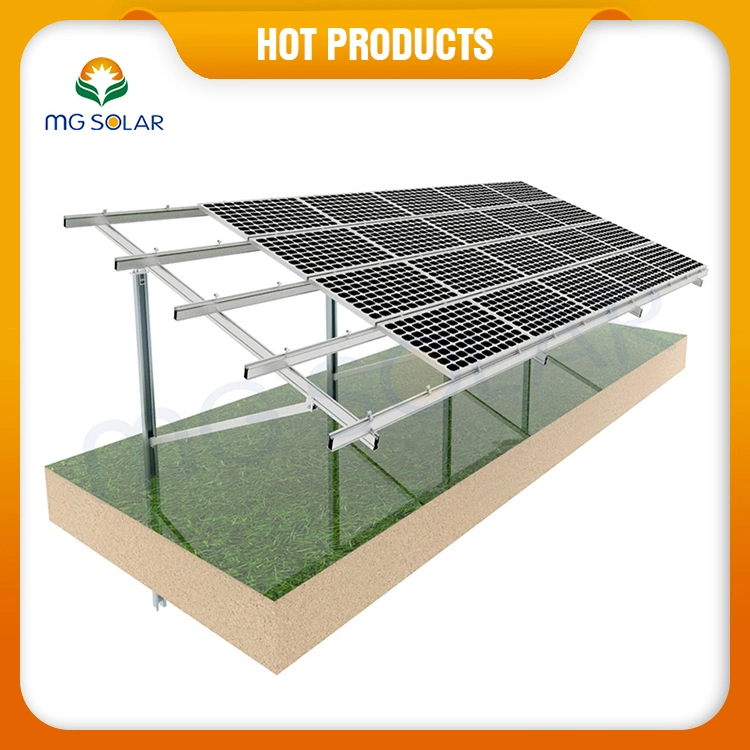 Sistema de bastidor de estructura de suelo de montaje de panel solar