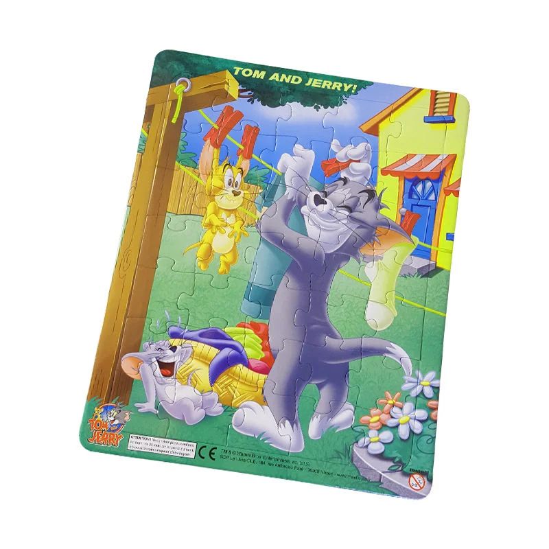 Vente en gros carton personnalisé casse-têtes de chat Jigsaw pour enfants enfants