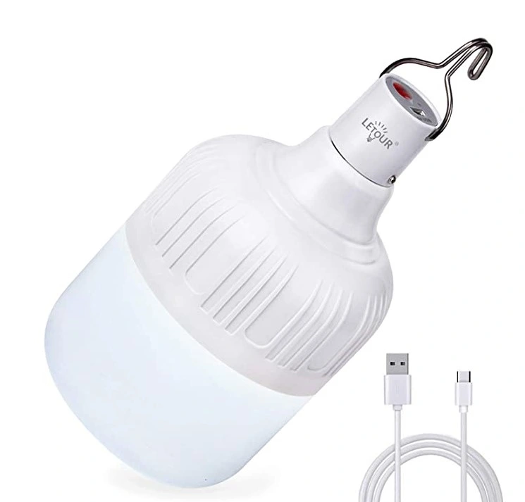 El LED de carga USB de alta potencia Lámpara de luz de emergencia exterior impermeable DC LED Bombilla de luz de acampada