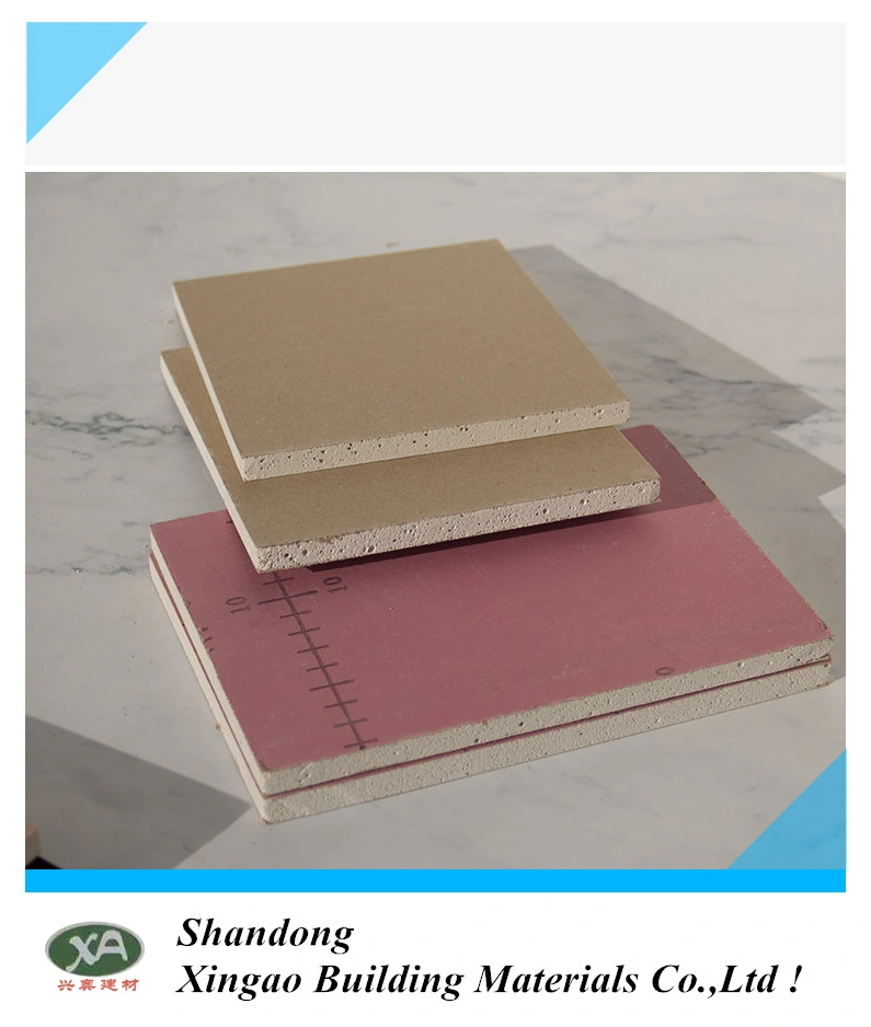 High quality/High cost performance  High-Strength Plasterboard Gypsum Board Standard Size Price Fireproof Gypsum Board Made in China