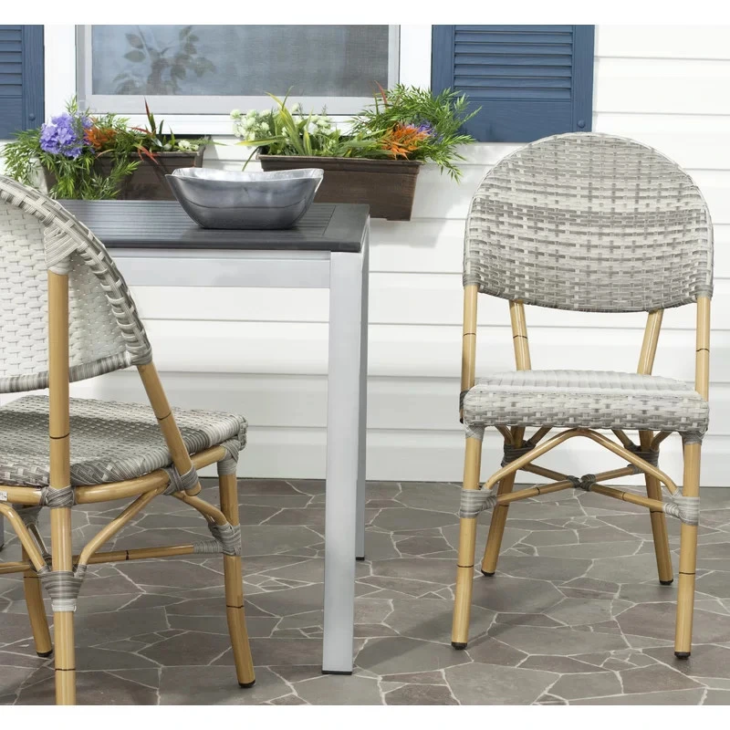 Outdoor Patio Furniture Set Wholesale/Supplier Discount Garden Balcony Wicker Rattan Table and Chair Bistro Set