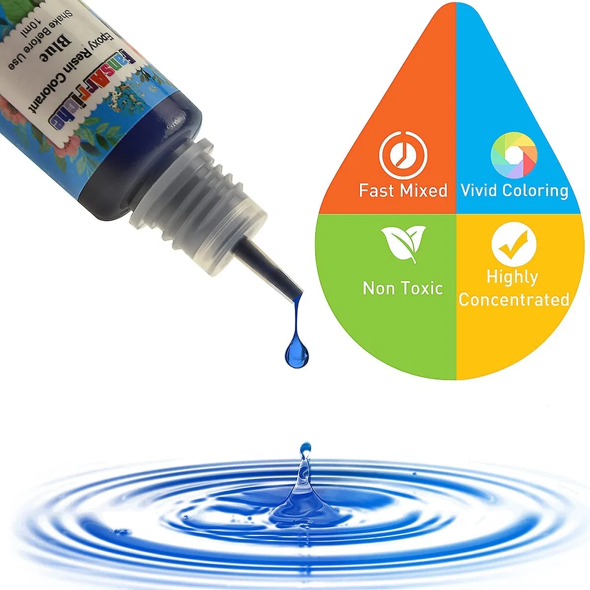 Crystal Clear Vivid Color Highly Concentrated Colorant UV Resin Dye