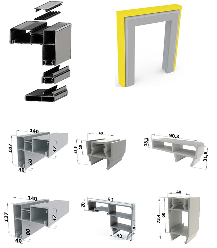 Commercial Minus Temperature PVC Profiles for Cold Door Room Storage