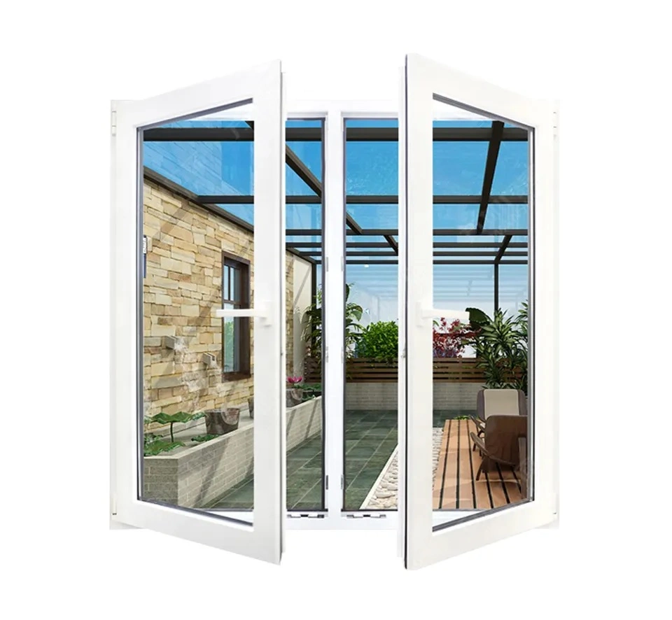 Ventana transparente de PVC profesional con certificado CE