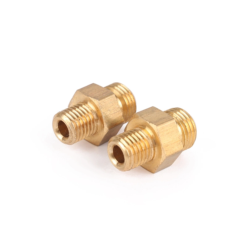 CNC Auto Parts Brass Tube Nipple Copper Hydraulic Pipe Fitting Brass Fasteners