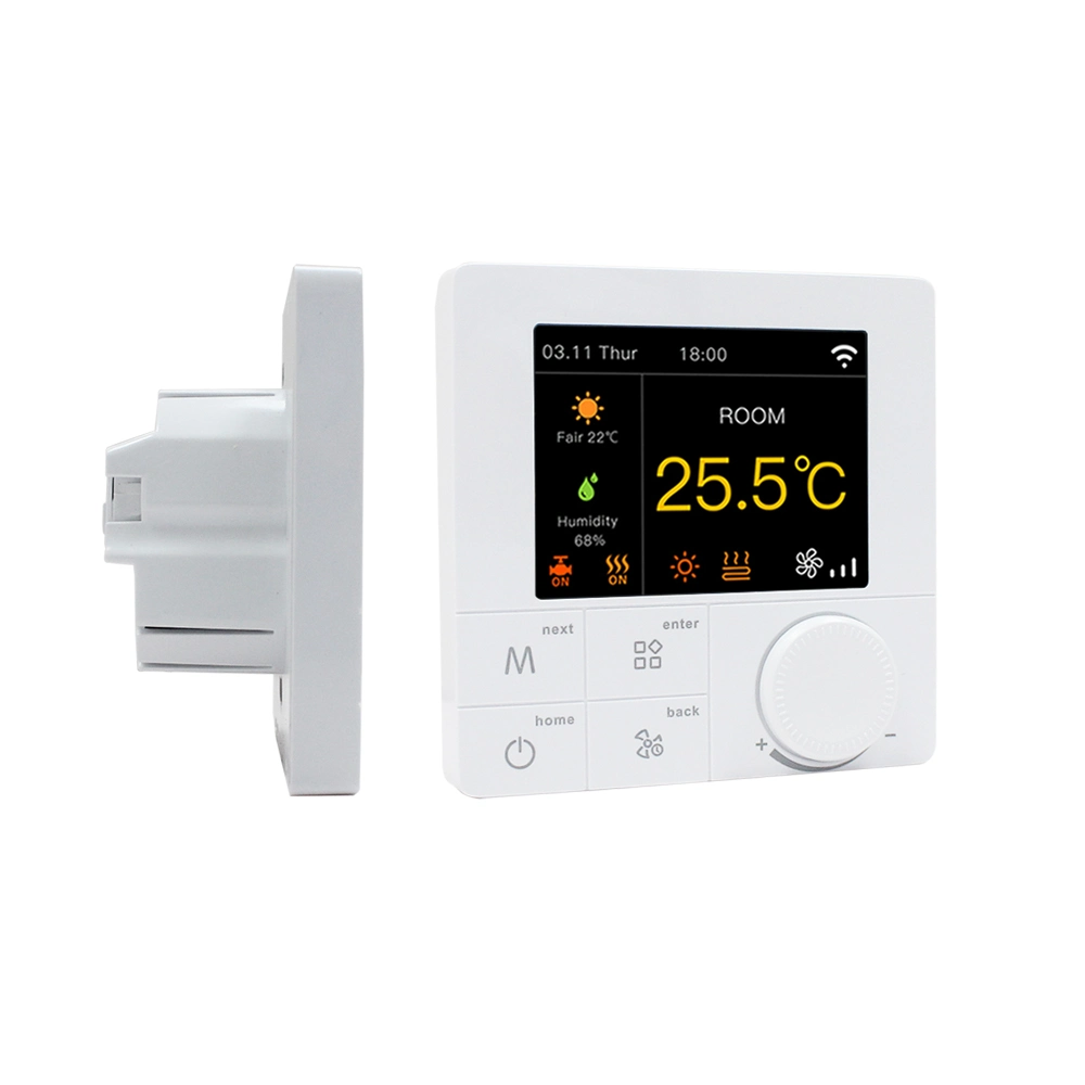 RGB Color Touch Screen Smart Heating Thermostat Temperature Regulator Htw-Wf81