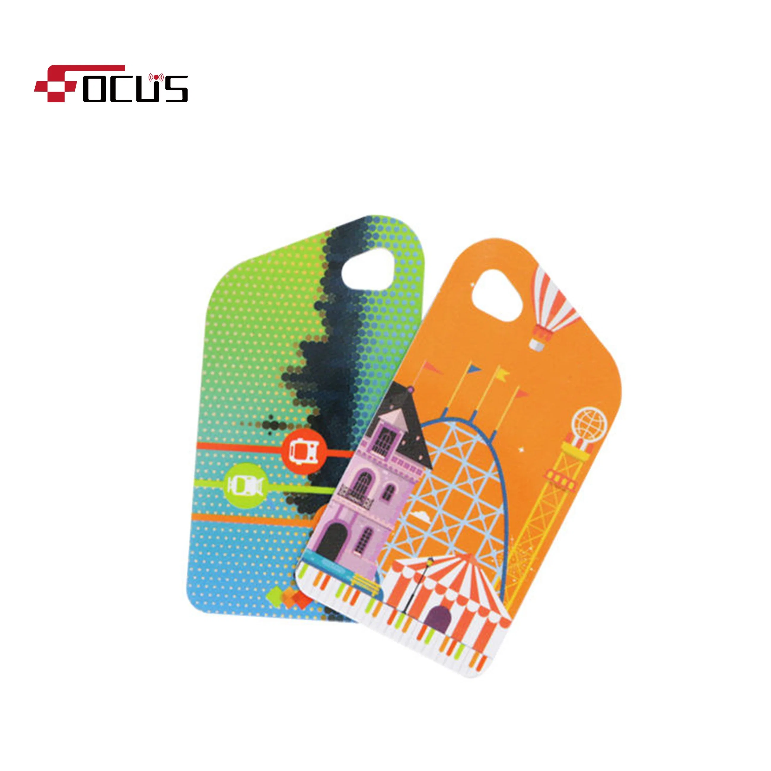 Mini Plastic RFID Key Tag Access Control RFID Card with Hole Punch