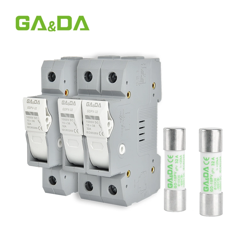 Gada Factory Gdpv-32 porta-fusíveis eléctricos DC 1000V Termal Ceramic Interruptor das caixas de fusíveis