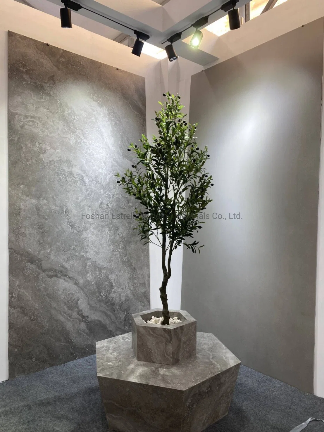 Cement Light Grey 3200X1600 Sintered Stone Porcelain Slab Indoor Outdoor Marble Stone Kitchen