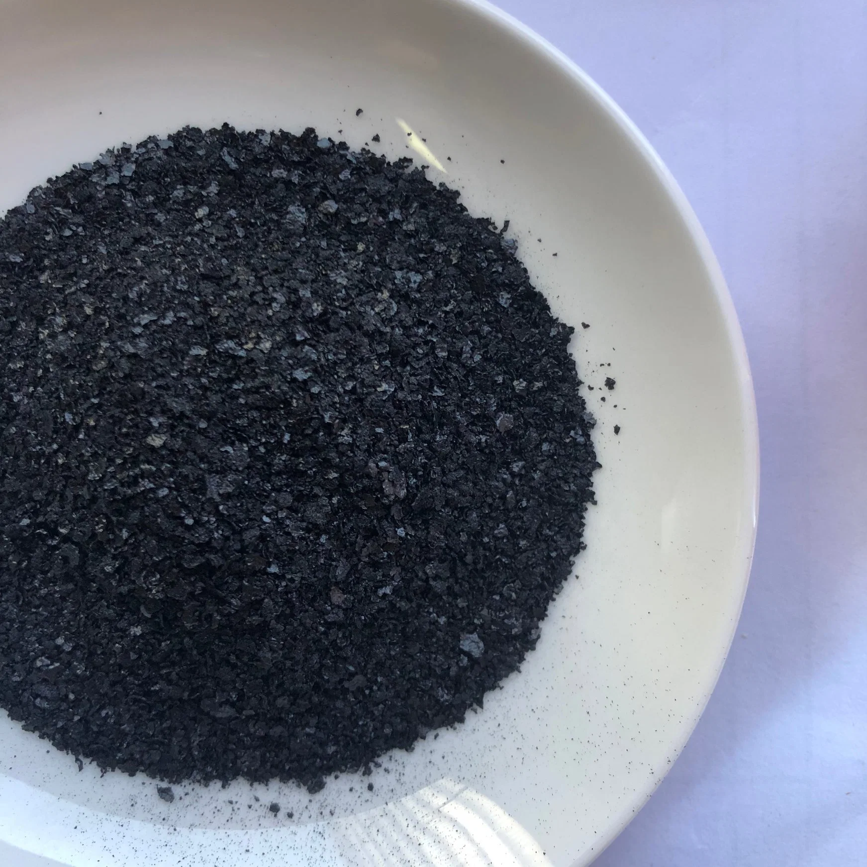 Ácido Humic solúvel em água a 100%/ácido fúlvico brilhante Flake/Crystal/fertilizante orgânico