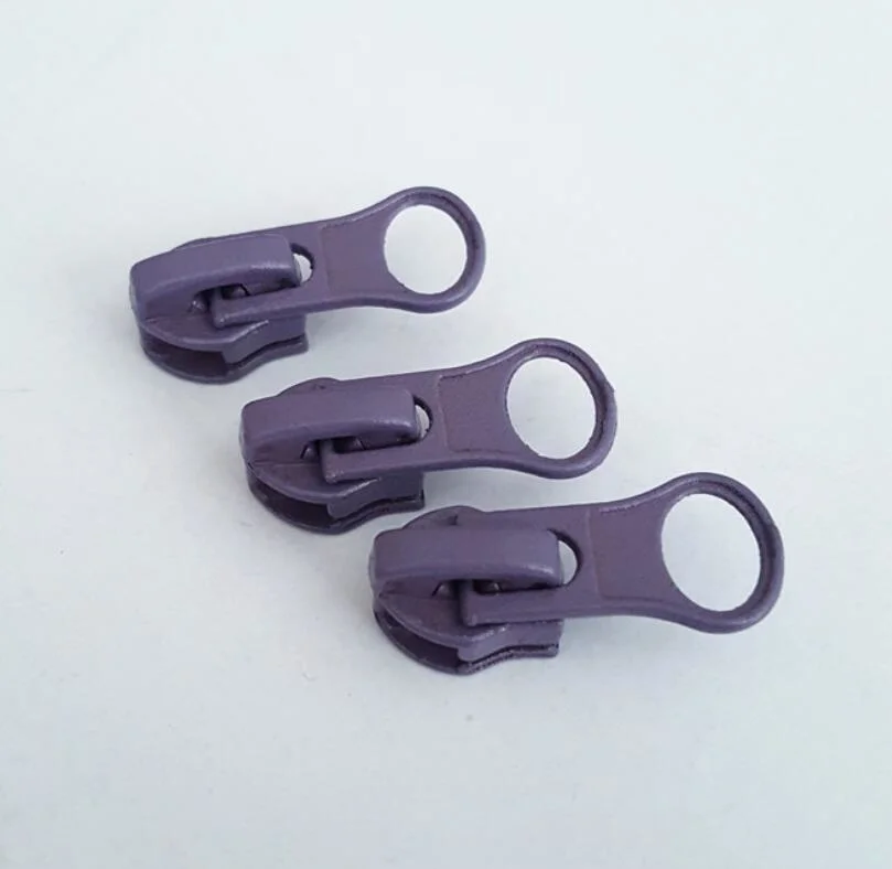 Custom Alloy Slider, Environmentally Friendly Paint Zipper Slider, Zp1007