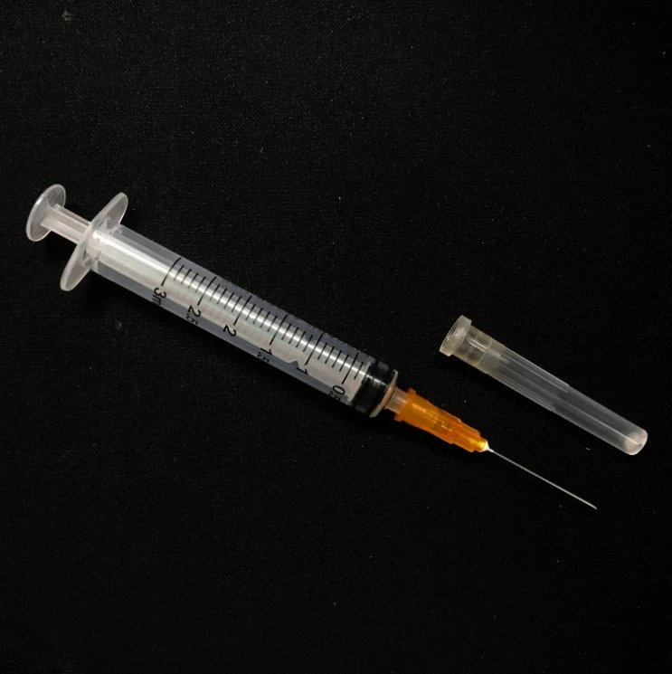 3 Part 2 Part Luer Slip/Lock Safety Plastic Syringe with Needle CE ISO