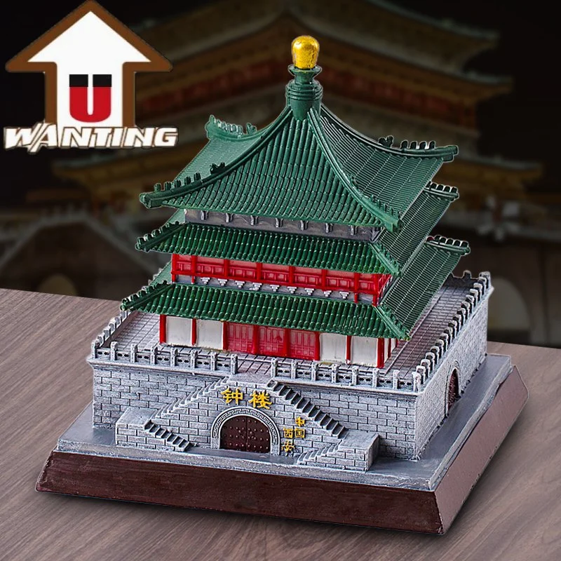 Promotional Gift Customized Xi'an Bell Tower Home Decoration Office Decor Furniture Ornament