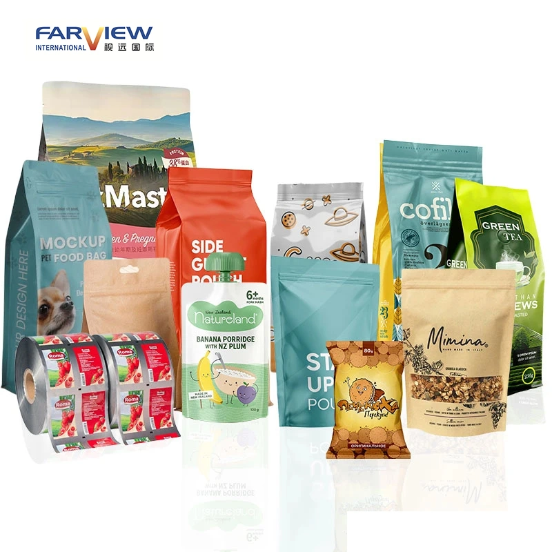 Impreso Mate Frosted parte posterior lado Sello comida Snack Embalaje de alimentos Bolsas