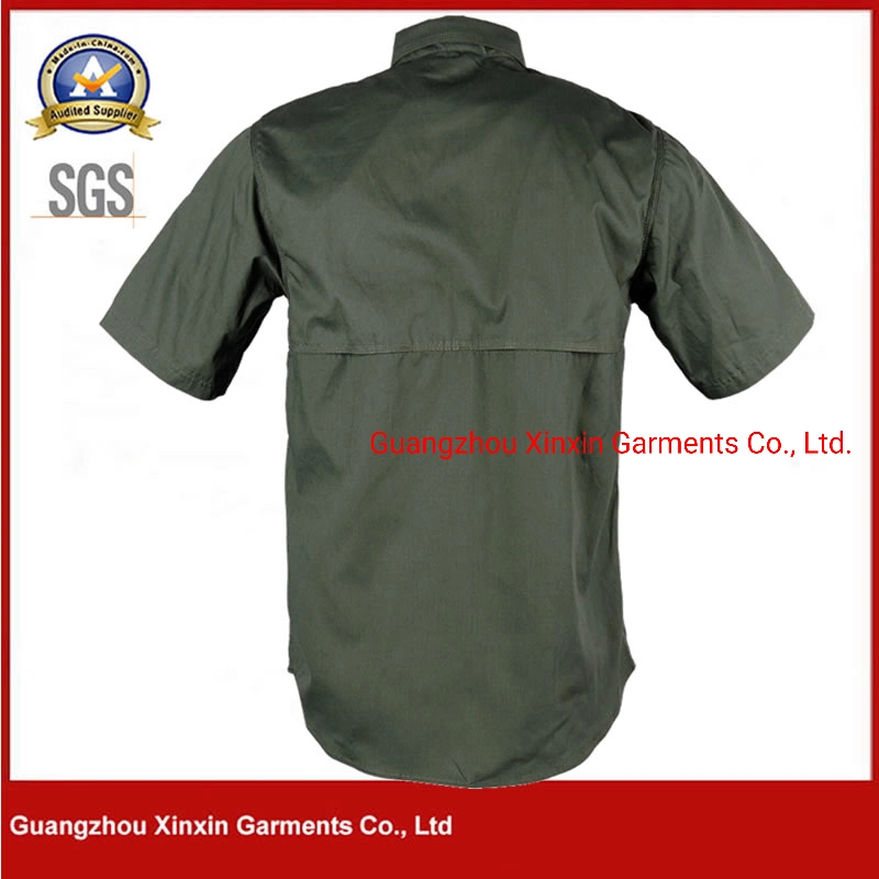 Professional Mens Military Police Style Khaki Shirts Uniform (W2113)