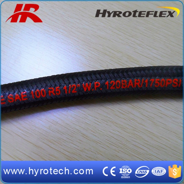 Rubber Hose SAE 100r5 High Pressure Hydraulic Hose for Construction Machine Oil Return System