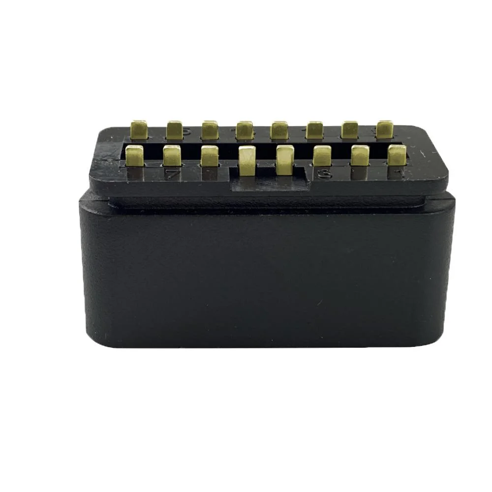 Conector macho OBDII de 16 pines J1962 OBD2 con recto Pasadores