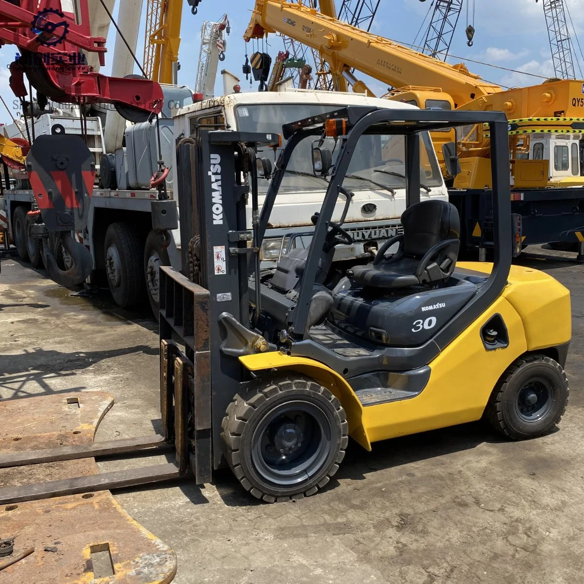 Used Original Japanese Imported Komatsu 16th Generation 3 Ton Forklift Three-Door Framefd30t-16 Model, The Highest Rise 4.5 Metersdiesel Forklift for Sale