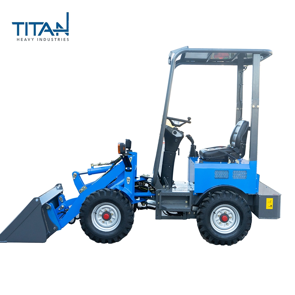 Chinese 400kg battery 4 wheel drive electric wheel loader for sale