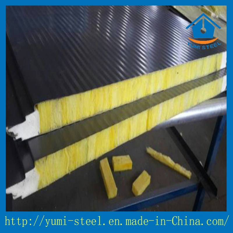 PU Sealing Rock Wool Sandwich Panel for High Temperature Room