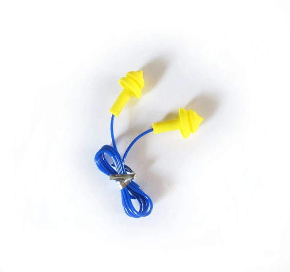 Cheapest Reusable Washable Two Layer Ear Plugs for Hearing Protection Corded