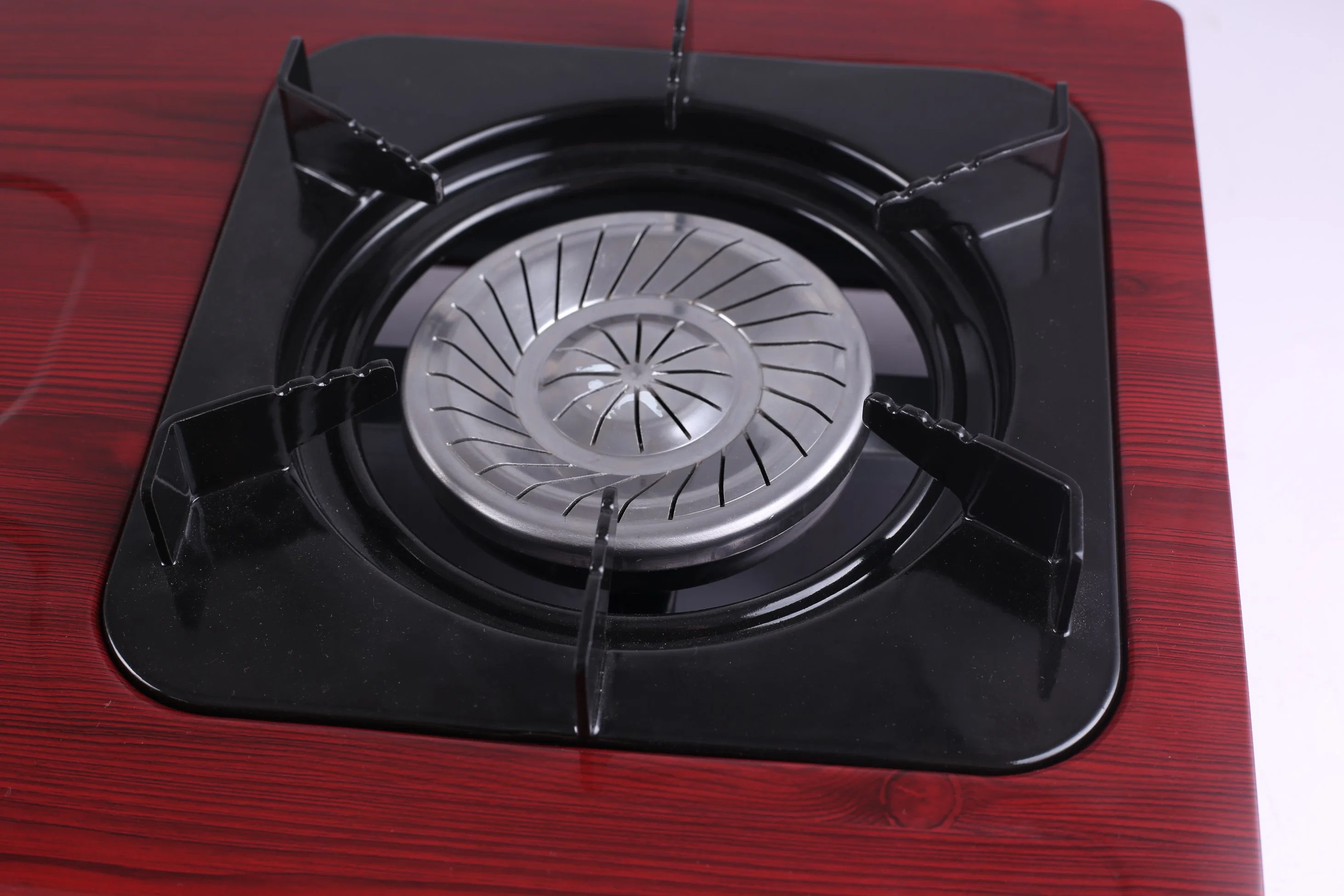 Low Gas Consumption Blue Flame Black Tempered Glass Top 2 Burner Table Gas Stove for Sales