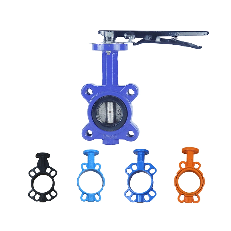 4&prime; &prime; DN100 Aluminium Alloy Body SS304 Disc Anti-Frost Moistureproof Wafer Butterfly Valve Handle Lever for Air-Condition