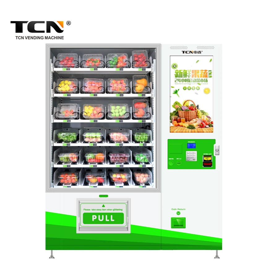 Tcn 2020 Automatic 32 Inch Touch Screen Elevator Vending Machine for Egg