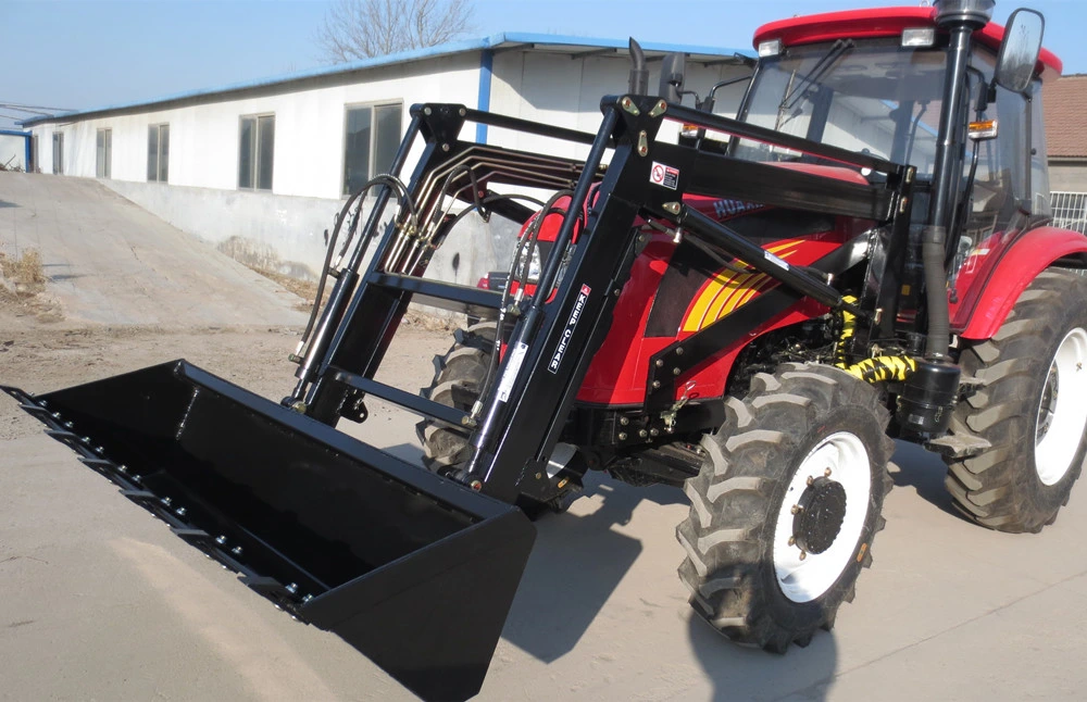 Farm Machinery Front End Loader with Used Farm Tractor Tires