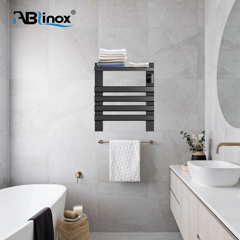 Ablinox OEM Manufacturer Modern Flexible Design Non-Pollution Plating Electrothermal Stainless Steel Bathroom Towel Wall Rack