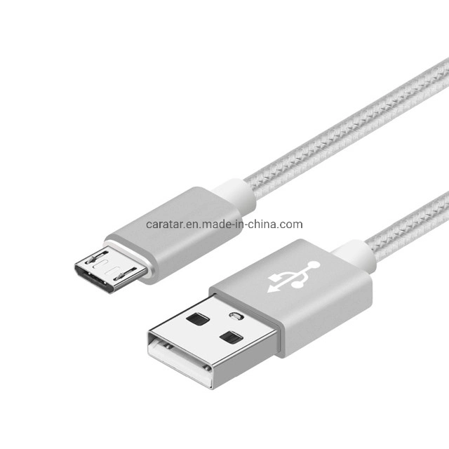 1m/2m Cell Phone Braided Charging for Phone USB Cable Fast Charger Cable