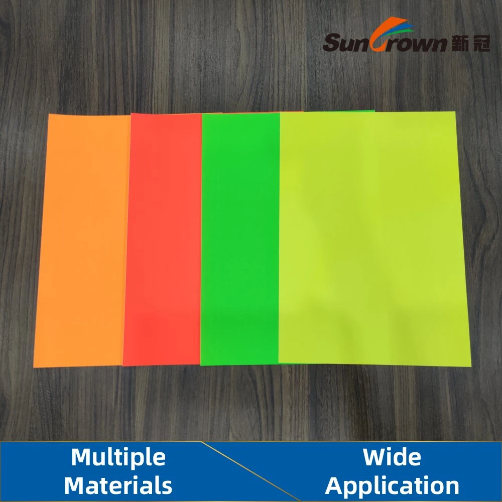 Fluorescent Paper Self-Adhesive for Labels