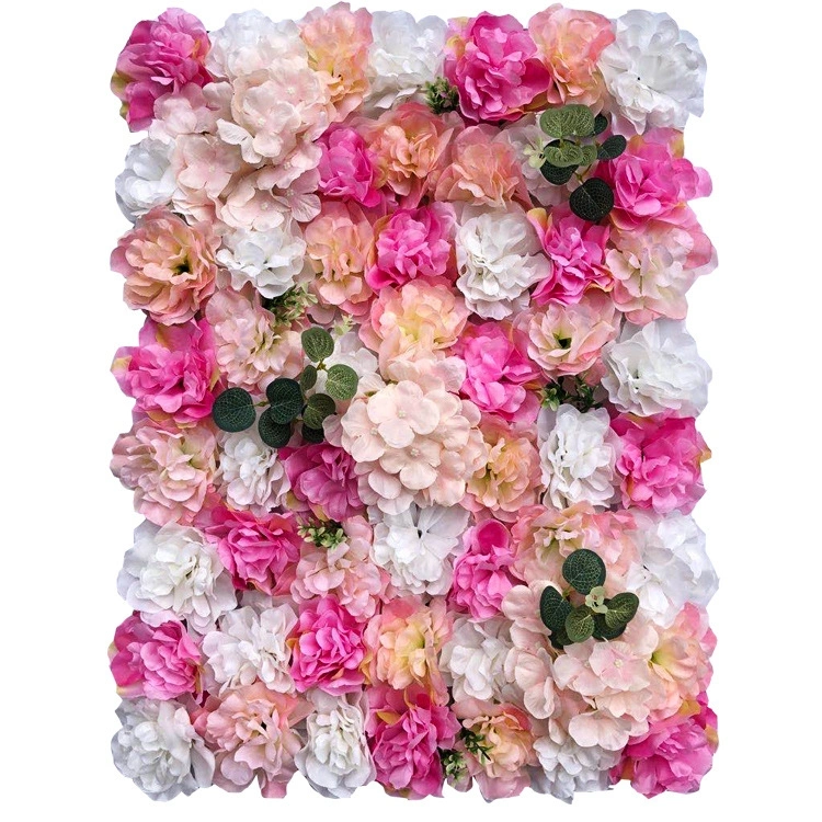 Outdoor Fake Flower Wall Decor Wedding Artificial Rose Wall Backdrop Flower Wall