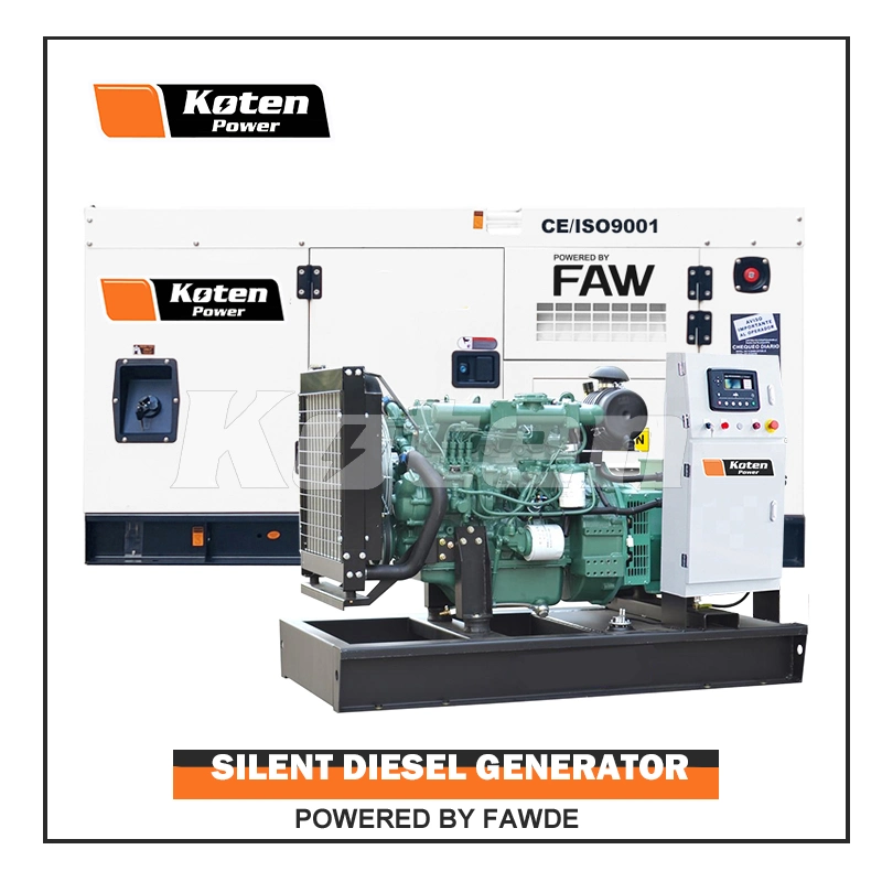 50Hz 10kVA a 300kVA Fawde Motor eléctrico Silent Diesel Power Generador con CE