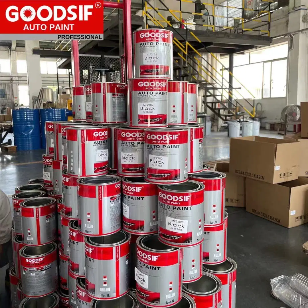 China Well Known Car Paint Manufacturer Goodsif Auto Thinner Solvent Based High quality/High cost performance  Automotive Varnish with 2K Clearcoat Kit