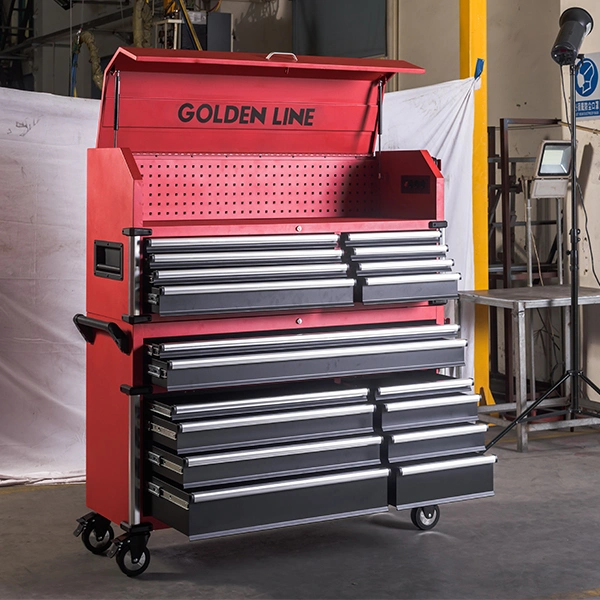 GoldenLine de acero cajones Armario de rodillos herramienta Trolley herramienta almacenamiento de cajas Caja de herramientas